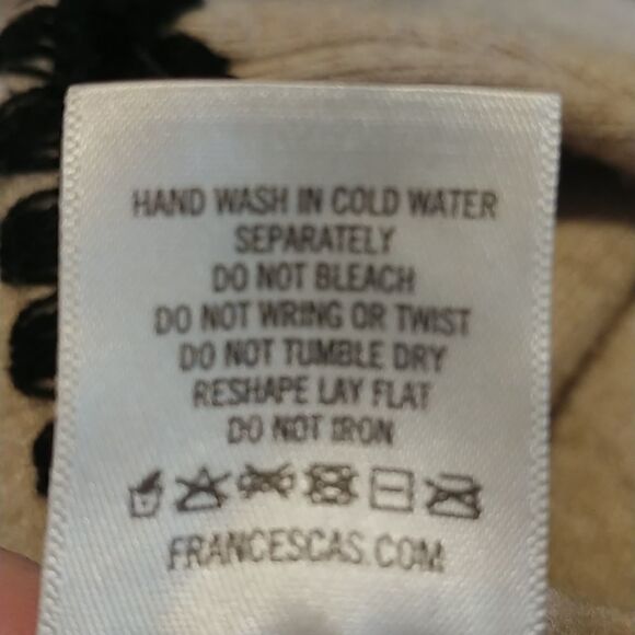 Francescas Alya Sweater. Cream with Black trim. Size Large. Good condition. - Picture 8 of 9